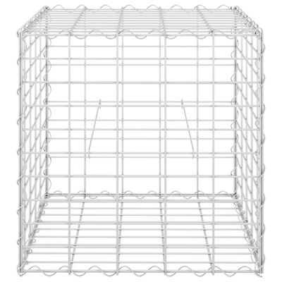 vidaXL kocka alakú acélhuzal gabion magaságyás 50 x 50 x 50 cm