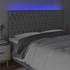 vidaXL vil&aacute;gossz&uuml;rke sz&ouml;vet LED-es fejt&aacute;mla 180x7x118/128 cm
