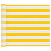 vidaXL Erk&eacute;ly Sz&uacute;nyogh&aacute;l&oacute; S&aacute;rga &eacute;s Feh&eacute;r 100 x 600 cm Oxford Sz&ouml;vet