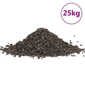 vidaXL fekete bazaltkavics 25 kg 5-8 mm