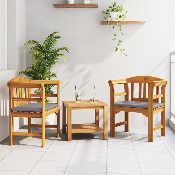 vidaXL pad Term&eacute;szetes Olaj Bevonat 68,5 x 46 x 82,5 cm T&ouml;m&ouml;r Ak&aacute;cfa