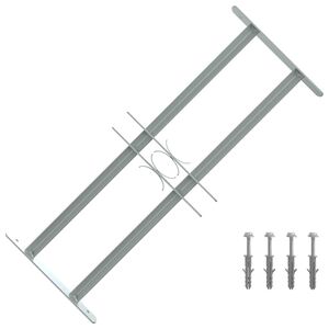 vidaXL Ablakr&aacute;csok 500-650 mm Horganyzott Ac&eacute;l Ez&uuml;st