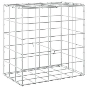 vidaXL Gabion 3,5 mm Dr&oacute;ttal &eacute;s 10x10 cm R&aacute;csos 50x30x50 cm