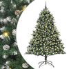 vidaXL Mű kar&aacute;csonyfa Z&ouml;ld 240 cm PVC &eacute;s Műanyag &eacute;s Ac&eacute;l
