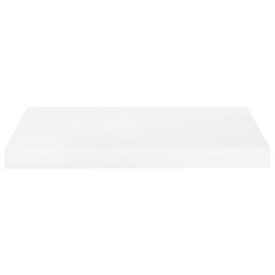 vidaXL magasfényű fehér MDF lebegő fali polc 50 x 23 x 3,8 cm