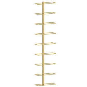 vidaXL arany vas falra szerelhető bortart&oacute; &aacute;llv&aacute;ny 9 palacknak