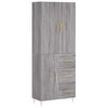 vidaXL sz&uuml;rke sonoma szerelt fa magasszekr&eacute;ny 69,5 x 34 x 180 cm