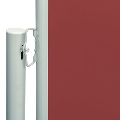 vidaXL piros behúzható oldalsó terasznapellenző 180 x 600 cm
