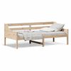 vidaXL t&ouml;m&ouml;r fenyőfa kanap&eacute;&aacute;gy matrac n&eacute;lk&uuml;l 90 x 200 cm