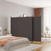vidaXL 3 paneles barna sz&ouml;vet parav&aacute;n 525x180 cm