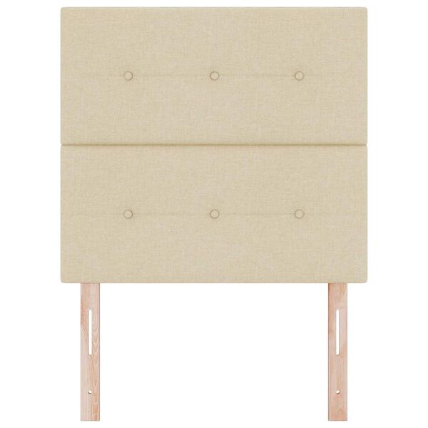 vidaXL Magass&aacute;g&aacute;ll&iacute;that&oacute; &aacute;gyfej fejt&aacute;ml&aacute;val Kr&eacute;m 100 cm sz&ouml;vet