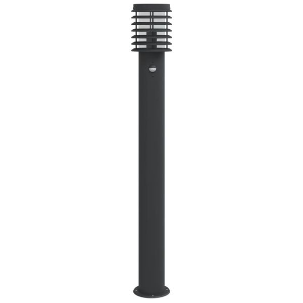 vidaXL 3 db rozsdamentes acél kültéri állólámpa érzékelővel 110 cm