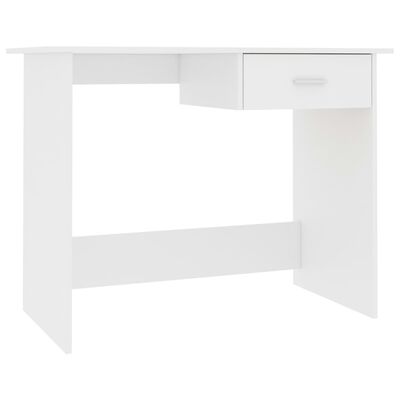 vidaXL fehér forgácslap íróasztal 100 x 50 x 76 cm