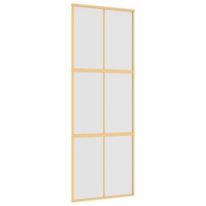 vidaXL aranysz&iacute;nű ESG tej&uuml;veg &eacute;s alum&iacute;nium tol&oacute;ajt&oacute; 76 x 205 cm