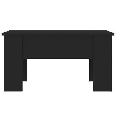 vidaXL fekete szerelt fa dohányzóasztal 79 x 49 x 41 cm