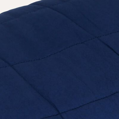 vidaXL kék szövet súlyozott takaró 120 x 180 cm 9 kg