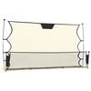 vidaXL fekete &eacute;s s&aacute;rga poli&eacute;szter foci-visszapattan&oacute; h&aacute;l&oacute; 183x85x120cm