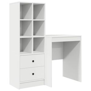 vidaXL Asztal Feh&eacute;r 145,5 x 40 x 127 cm 2 db