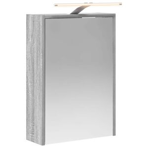 vidaXL F&uuml;rdőszobai t&uuml;k&ouml;rszekr&eacute;ny Sz&uuml;rke Sonoma 43 x 16 x 62.5 cm