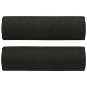 vidaXL 2 db fekete sz&ouml;vet d&iacute;szp&aacute;rna &Oslash;15 x 50 cm