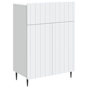 vidaXL Sz&eacute;f fi&oacute;kkal Feh&eacute;r 66 x 34,5 x 92 cm Szerelt Fa
