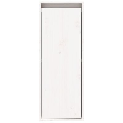 vidaXL fehér tömör fenyőfa faliszekrény 30 x 30 x 80 cm