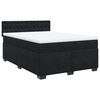 vidaXL fekete b&aacute;rsony rug&oacute;s &aacute;gy matraccal 140 x 190 cm