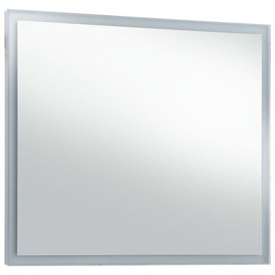 vidaXL LED-es fürdőszobai falitükör 60 x 50 cm