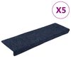 vidaXL 5 db &ouml;ntapad&oacute;s l&eacute;pcsőszőnyeg 65 x 21 x 4 cm antracit t&eacute;glalap alak&uacute; sz&eacute;llel