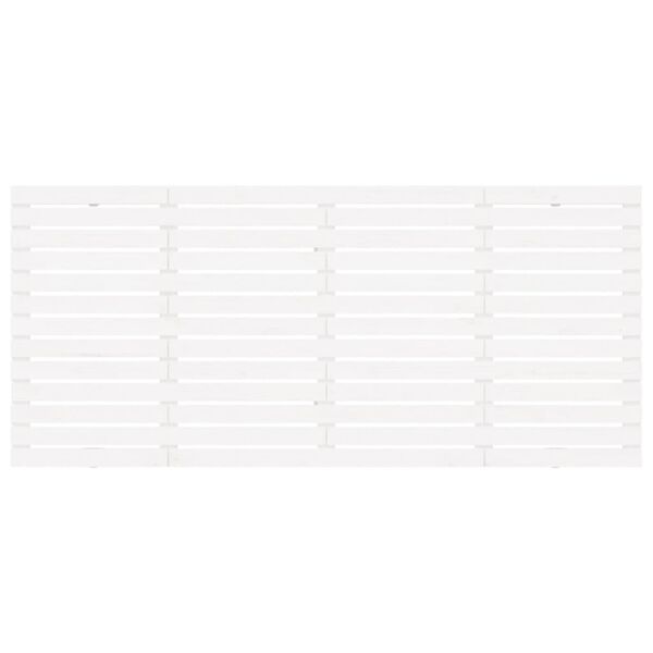 vidaXL feh&eacute;r t&ouml;m&ouml;r fenyőfa fali fejt&aacute;mla 186 x 3 x 91,5 cm