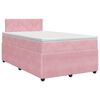 vidaXL Boxspring &aacute;gy matraccal R&oacute;zsasz&iacute;n 120 x 190 cm B&aacute;rsony