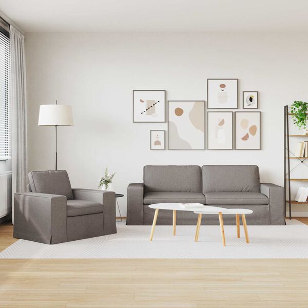 vidaXL Kanap&eacute; 2 pcs T&oacute;psz&iacute;nű 182 x 80 x 82 cm sz&ouml;vet