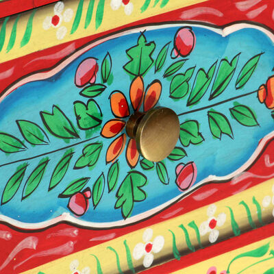 vidaXL kézzel festett tömör mangófa éjjeliszekrény 40 x 30 x 50 cm