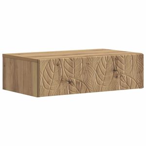 vidaXL Fali oldalt&aacute;bla 59 x 34,5 x 17 cm Szerelt Fa K&eacute;zműves T&ouml;lgy