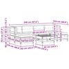 vidaXL Kerti lounge szett 7 pcs Viaszbarna T&ouml;m&ouml;r fenyő