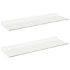 vidaXL Lebegő polc 2 db Feh&eacute;r 60 x 18 x 2,5 cm Ac&eacute;l