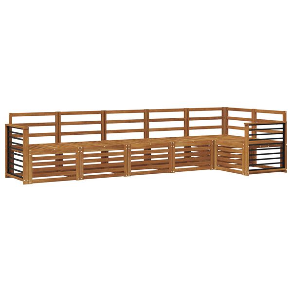 vidaXL &Uuml;lőgarnit&uacute;r&aacute;k 6 pcs Term&eacute;szetes T&ouml;m&ouml;r Ak&aacute;cfa