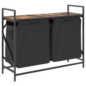 vidaXL f&uuml;st&ouml;lt t&ouml;lgy mosodai kos&aacute;r 2 rekeszes polccal