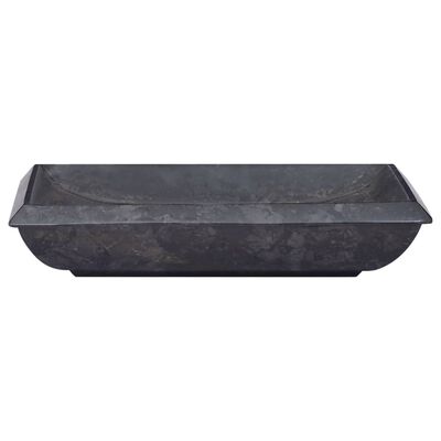 vidaXL fekete márvány mosdókagyló 50 x 35 x 10 cm