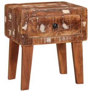 vidaXL V&eacute;gasztal Barna 40 x 32 x 46 cm Szil&aacute;rd &Uacute;jrahasznos&iacute;tott Fa