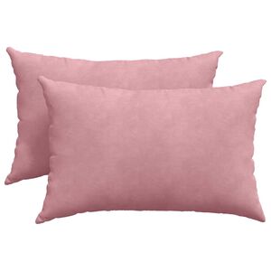 vidaXL Kanap&eacute; p&aacute;rn&aacute;k 2 pcs R&oacute;zsasz&iacute;n 60 x 40 cm B&aacute;rsonyos sz&ouml;vet