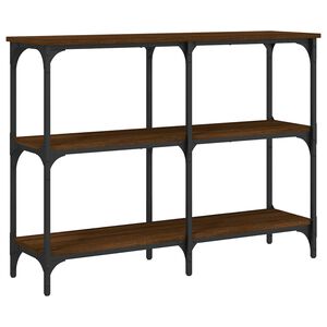 vidaXL barna t&ouml;lgysz&iacute;nű szerelt fa t&aacute;lal&oacute;asztal 100x29x75 cm