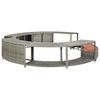 vidaXL sz&uuml;rke polyrattan jakuzzi-keret