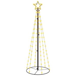 vidaXL k&uacute;p alak&uacute; kar&aacute;csonyfa 108 meleg feh&eacute;r LED-del 70 x 180 cm