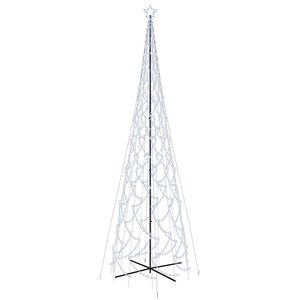 vidaXL k&uacute;p alak&uacute; kar&aacute;csonyfa 3000 hideg feh&eacute;r LED-del 230 x 800 cm