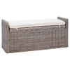 vidaXL T&aacute;rol&oacute;pad p&aacute;rn&aacute;val t&aacute;rol&oacute;val Sz&uuml;rke 110 x 40 x 50 cm Rattan