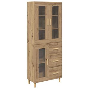 vidaXL Magasfi&uacute; fi&oacute;kkal Artisan t&ouml;lgy 69,5 x 34 x 180 cm Faanyag