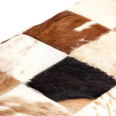 vidaXL barna valódi kecskebőr fércmű pad 160 cm