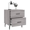 vidaXL szürke sonoma színű szerelt fa éjjeliszekrény 40 x 35 x 47,5 cm