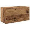 vidaXL antik fa sz&iacute;nű szerelt fa fali f&uuml;rdőszobaszekr&eacute;ny 60x25x30 cm